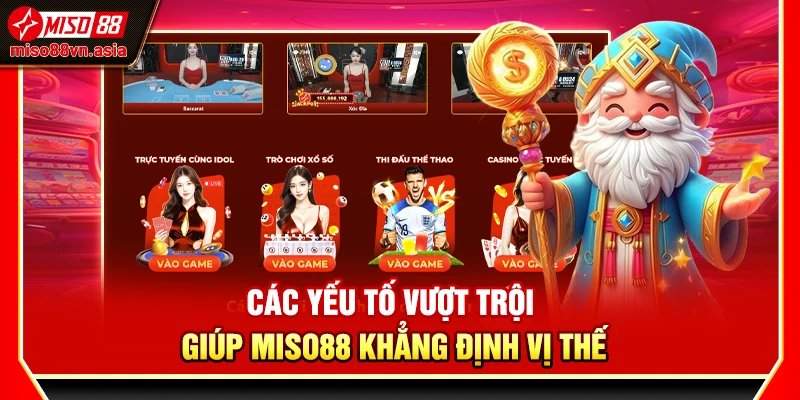 Các yếu tố vượt trội giúp Miso88 khẳng định vị thế